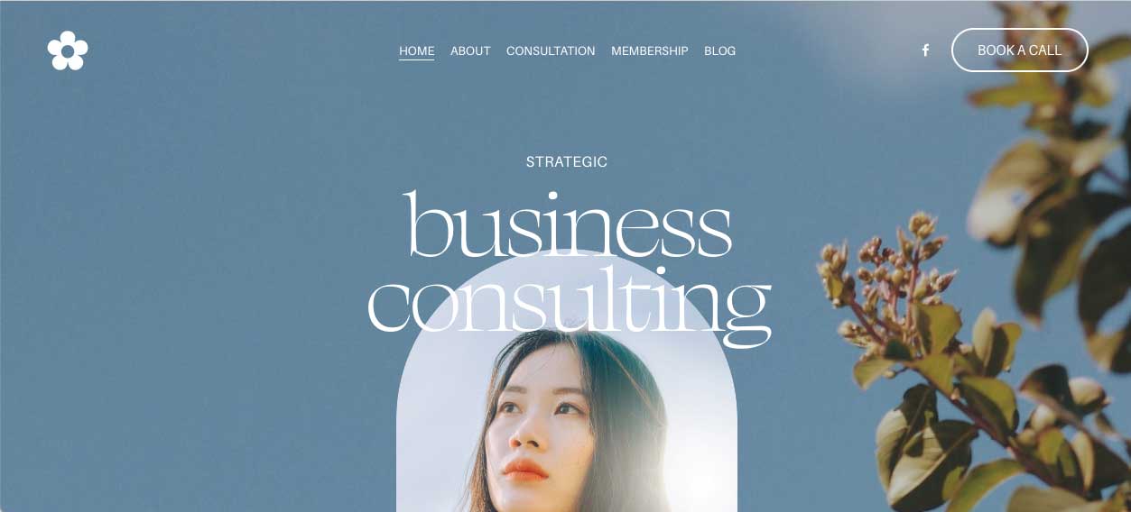 Squarespace Coaches Flora template #1